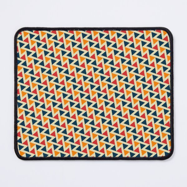 Item preview, Yellow Background Black Orange Red Triangles Infinite Arrangement designed and sold by Alchemy-A-La-G.