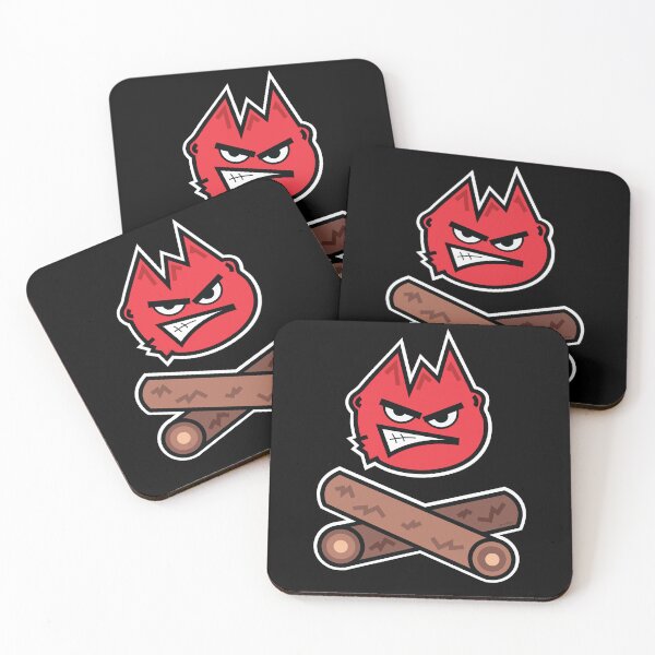 Item preview, Pist angry camp fire face with furious flame ball designed and sold by doseofwin.