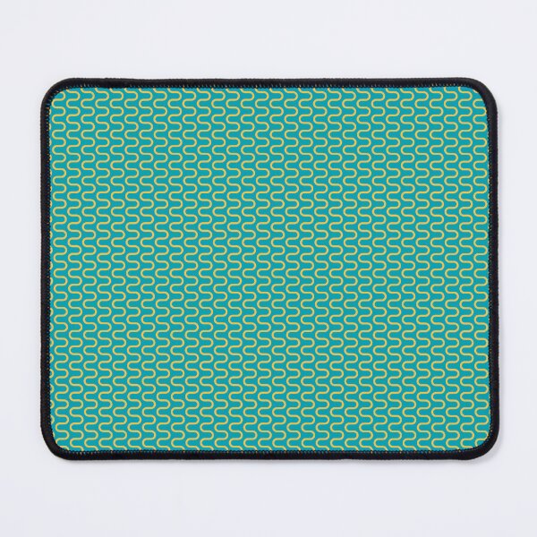 Item preview, Green Backdrop Yellow Vertical Waves Infinite Endless Pattern designed and sold by Alchemy-A-La-G.