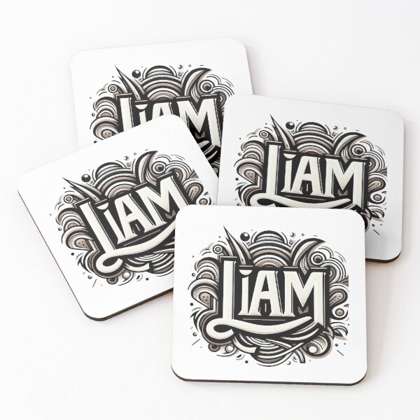 Item preview, Personalised Initial Name Liam designed and sold by joyfulcow.