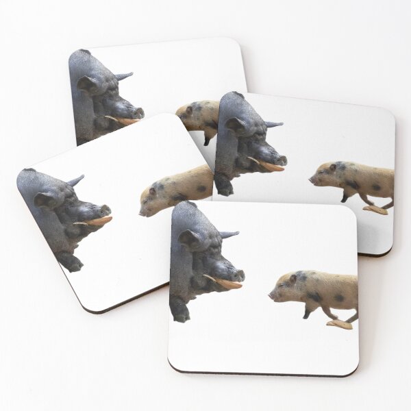 Item preview, One big, one small, two beautiful little pigs designed and sold by ThomasFoto.