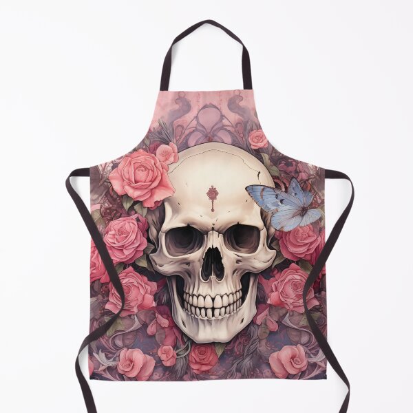 Item preview, Gothic Bloom - Skull & Flowers Artwork designed and sold by pooshda.