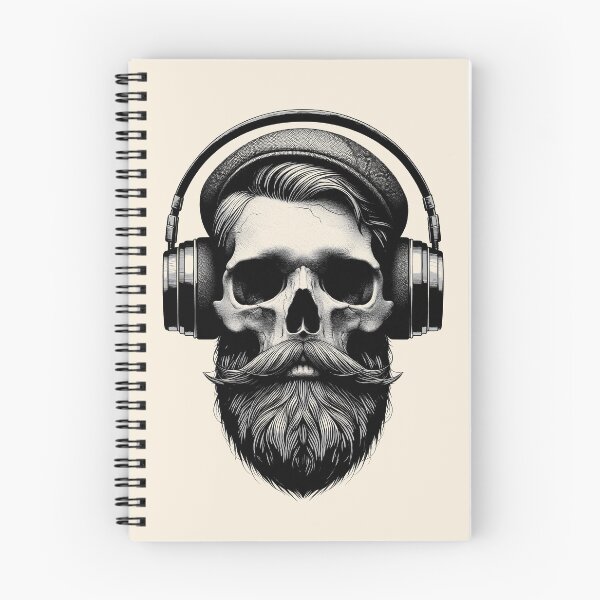 Item preview, Skull wearing Headphones #15 designed and sold by elektronen.