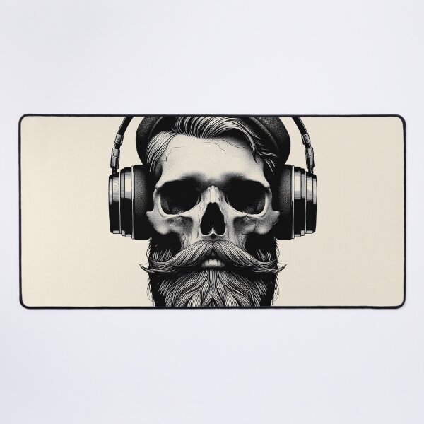 Item preview, Skull wearing Headphones #15 designed and sold by elektronen.