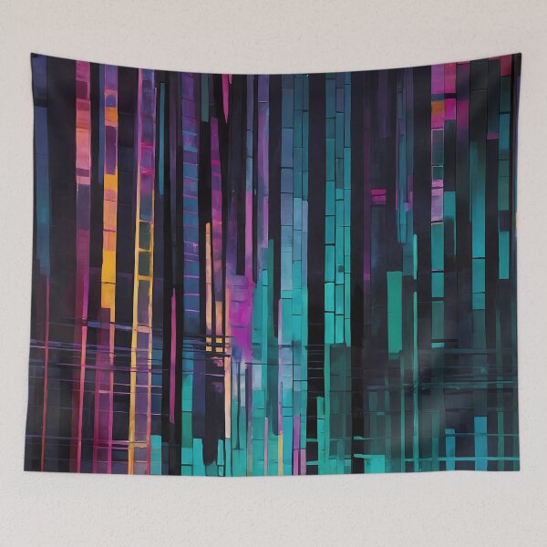 Item preview, Abstract Metropolis at Nightfall designed and sold by Vitalka-uk.