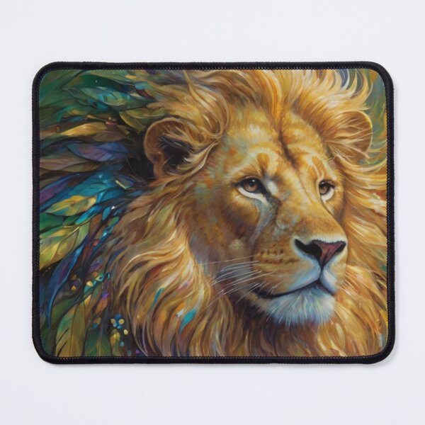 Item preview, Golden Lion in the forest designed and sold by WildArtista.