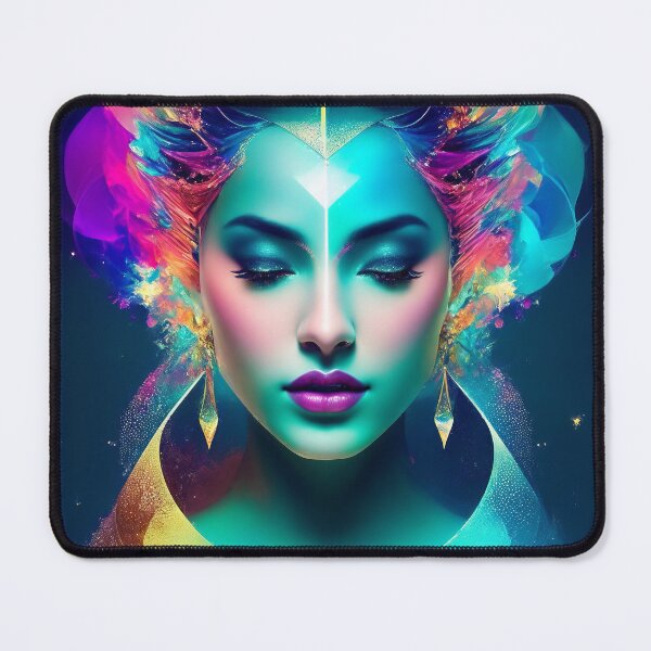 Item preview, Colorful Woman - Colorful Female Portrait designed and sold by Manos Ch.