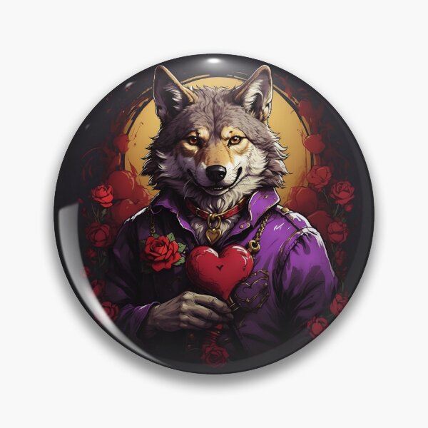 Item preview, Valentine's Wise Wolf designed and sold by PolygonPinnacle.