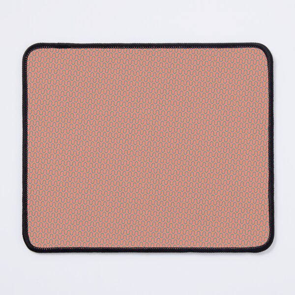 Item preview, Orange Backdrop Blue Sideways Waves Infinite Endless Pattern designed and sold by Alchemy-A-La-G.