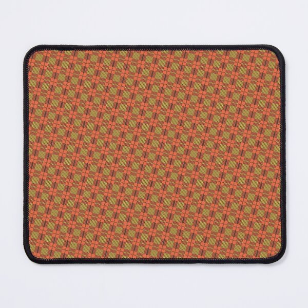 Item preview, Orange & Olive Plaid Lines Squares Infinite Endless Pattern designed and sold by Alchemy-A-La-G.