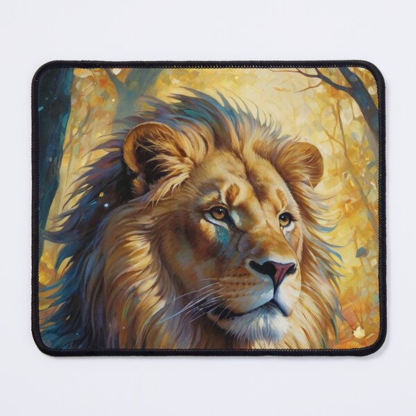 Item preview, Golden Lion in the forest designed and sold by WildArtista.
