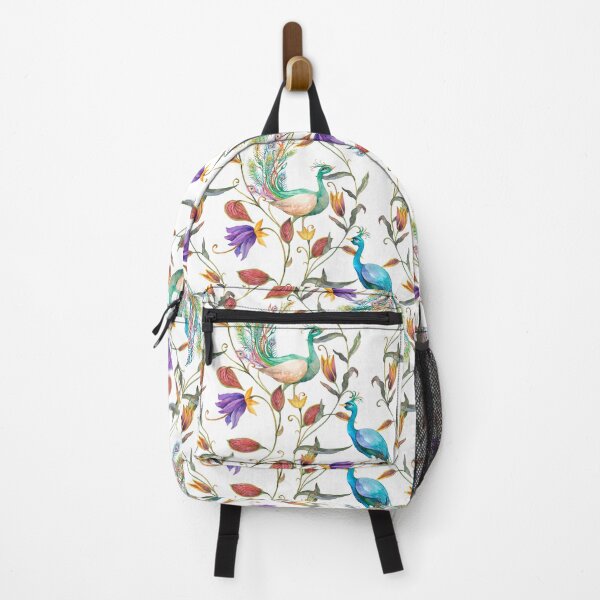 Item preview, Colorful Peacock And Flowers designed and sold by Suzana Djordjevic.