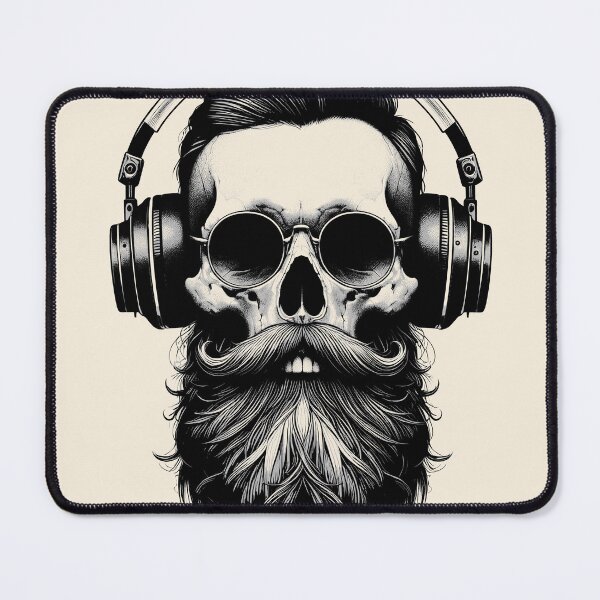 Item preview, Skull wearing Headphones #16 designed and sold by elektronen.