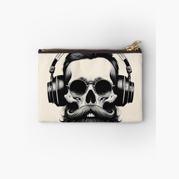 Item preview, Skull wearing Headphones #16 designed and sold by elektronen.