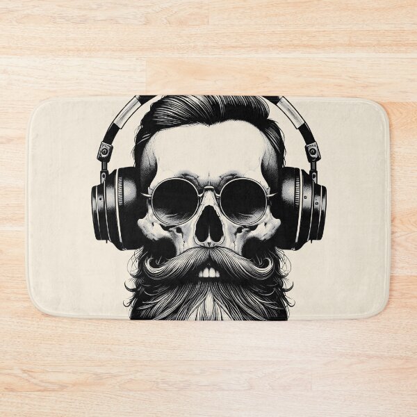 Item preview, Skull wearing Headphones #16 designed and sold by elektronen.