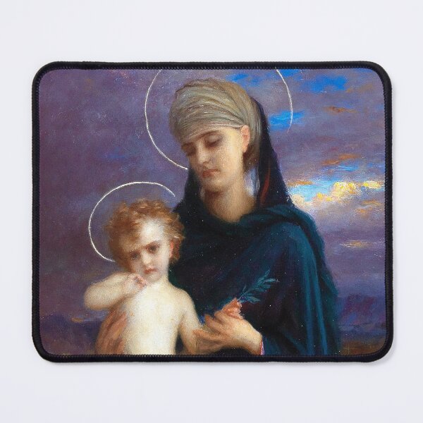 Item preview, Madonna with Christ Child and Boy - Ernest Hebert designed and sold by forgottenbeauty.
