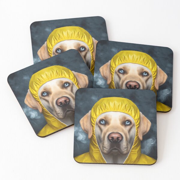 Item preview, Breaking bad labrador retriever wearing yellow hazmat suit designed and sold by Tio-Tecun.