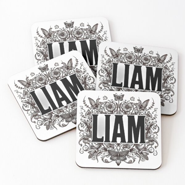 Item preview, Personalised Initial Name Liam designed and sold by joyfulcow.
