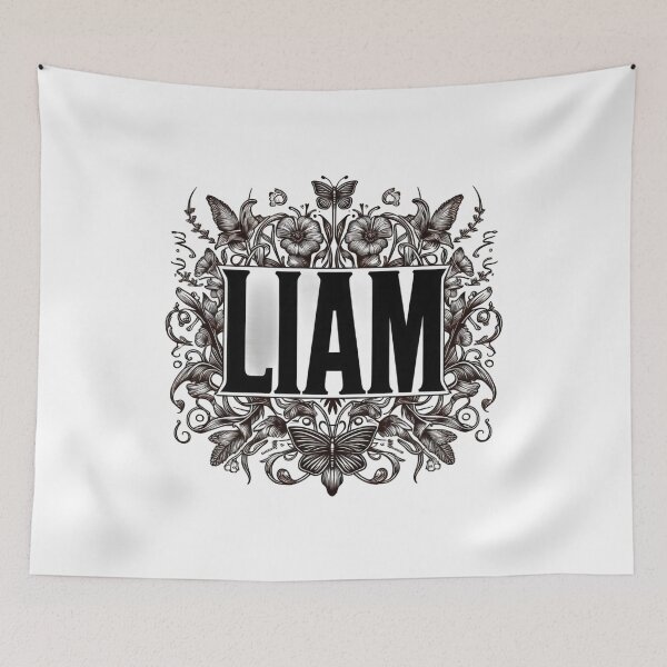 Item preview, Personalised Initial Name Liam designed and sold by joyfulcow.