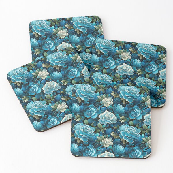 Item preview, Aqua Aura Retro Radiance of The Blue Rose designed and sold by Dasvilo.