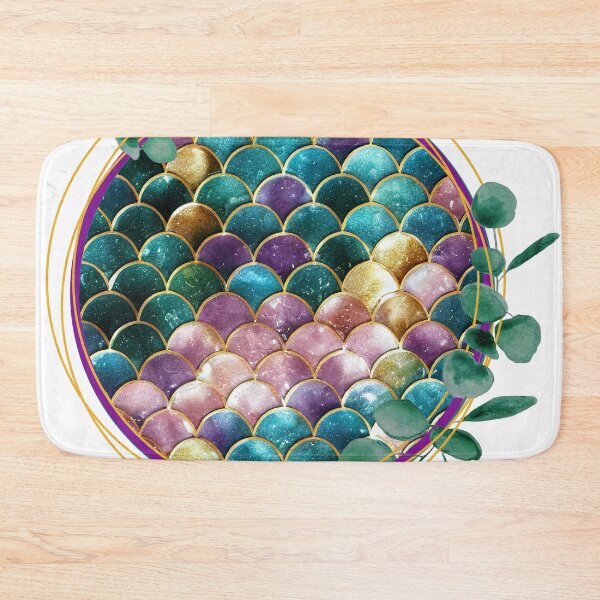 Item preview,  Circle fish scale pattern Colorful funny design designed and sold by Modern-Tropical.