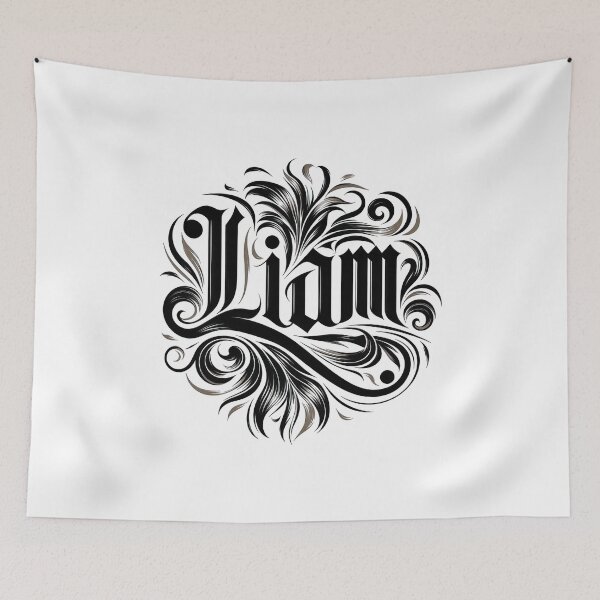 Item preview, Personalised Initial Name Liam designed and sold by joyfulcow.