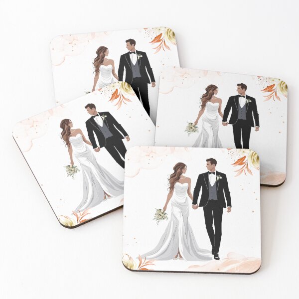 Item preview, Bride and groom at a wedding designed and sold by flashcompact.