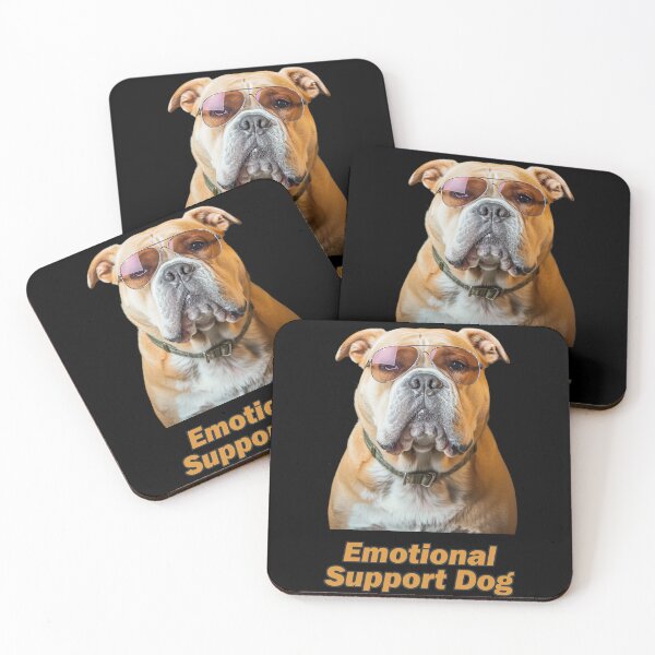 Item preview, Emotional Support Bulldog designed and sold by Yogimeister.