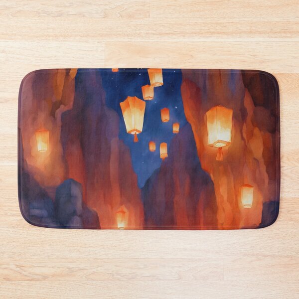 Item preview, Floating Lanterns Serenity designed and sold by colorvisionart.