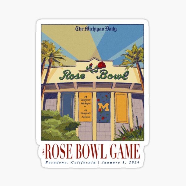 Item preview, The Michigan Daily Rose Bowl Game Artwork designed and sold by michigan-daily.