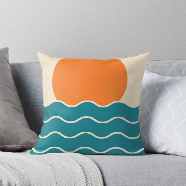 Aperçu de l'œuvre Coucher de soleil et vagues rétro créée et vendue par tonymagnerart.