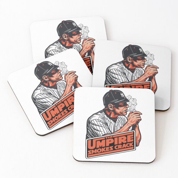 Item preview, The Umpire Smokes Crack, Funny Baseball Pun Baseball Coach  designed and sold by PrintShangri-La.