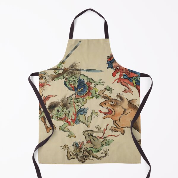 Item preview, Demons Fighting Among tThemselves - Tradisional Japanese Artwork designed and sold by HistorySimple.