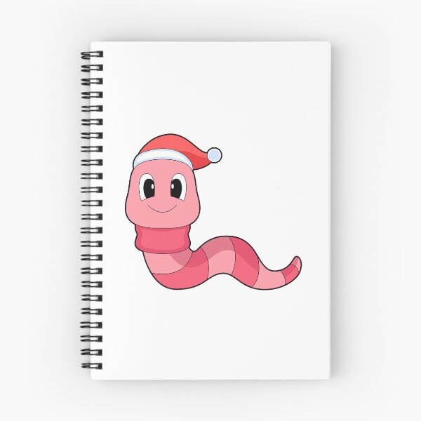 Item preview, Worm Christmas Santa hat designed and sold by Snabdesign84.