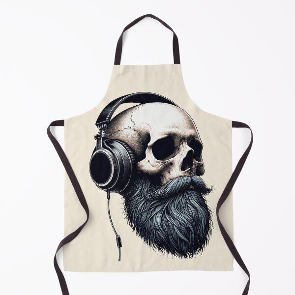 Item preview, Skull wearing Headphones #17 designed and sold by elektronen.