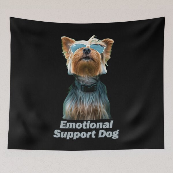 Item preview, Emotional Support Yorkie designed and sold by Yogimeister.
