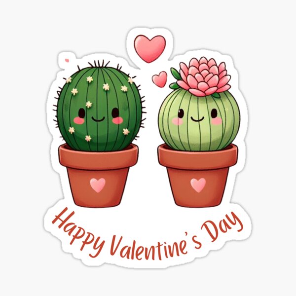 Valentine Cactus Merch & Gifts for Sale