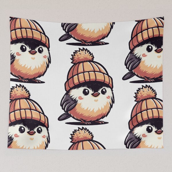 Item preview, Cool Chickadee in Hat designed and sold by ArtfulWeave.
