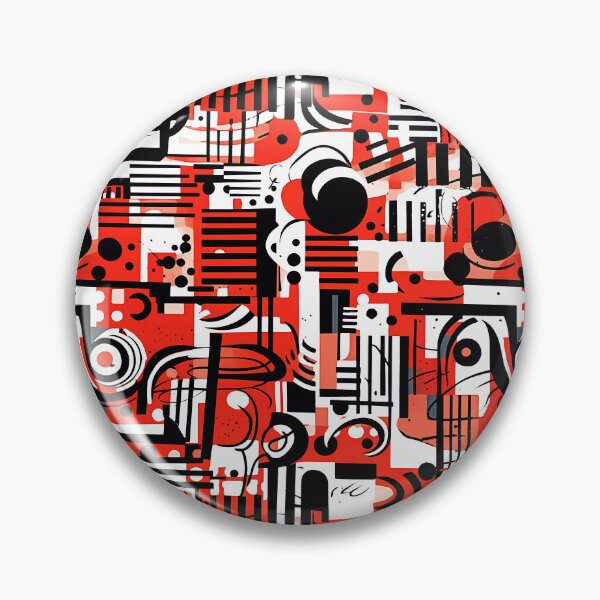 Item preview, Seamless bstract Art. Red & White & Black. designed and sold by GiveMeMood.