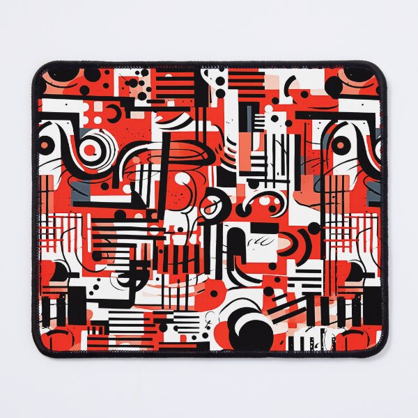 Item preview, Seamless bstract Art. Red & White & Black. designed and sold by GiveMeMood.
