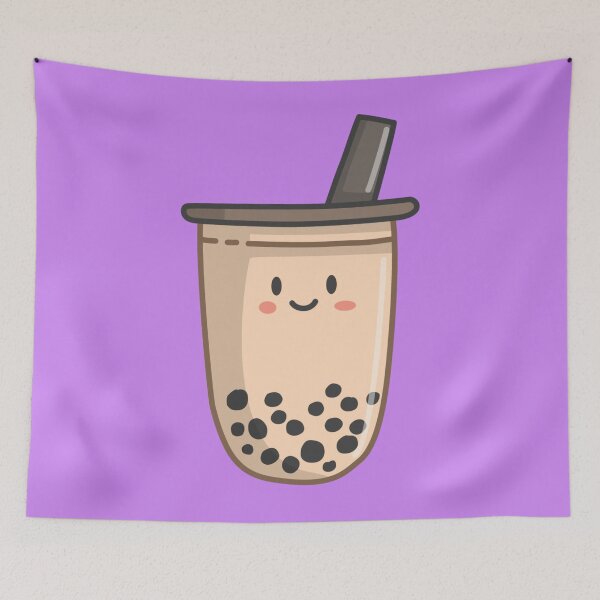 Item preview, Boba tea, Bubble tea smiling simple design designed and sold by BloomingByL.