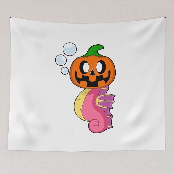 Item preview, Seahorse Halloween Pumpkin designed and sold by Snabdesign84.