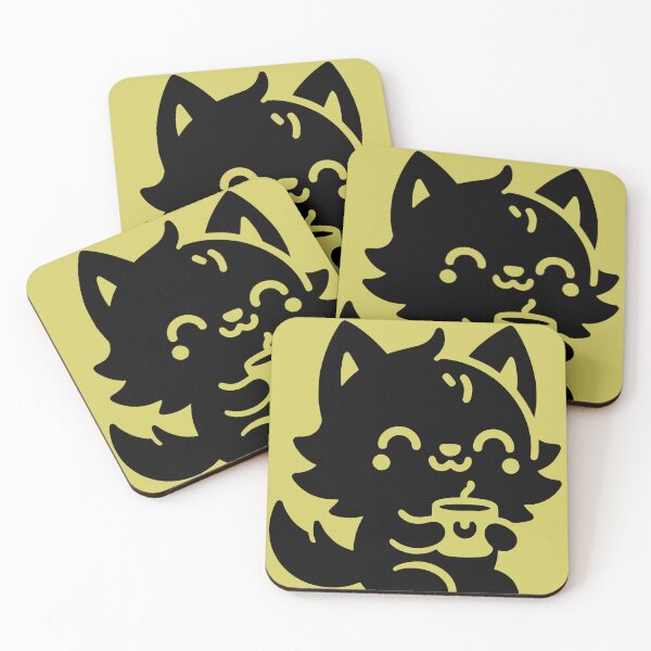 Item preview, Caffeinated Pup - werewolf drinking coffee designed and sold by PragmaticP.
