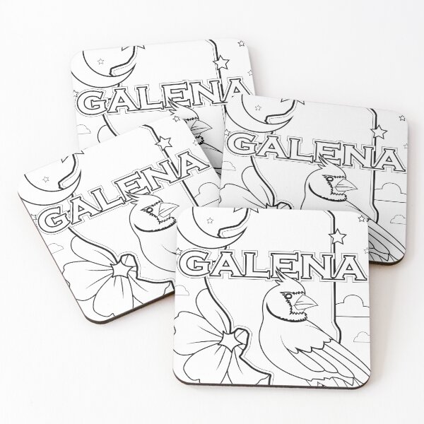 Item preview, galena illinois state outline coloring page designed and sold by LeapDaze.