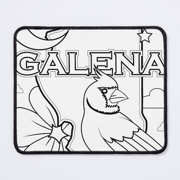 Item preview, galena illinois state outline coloring page designed and sold by LeapDaze.