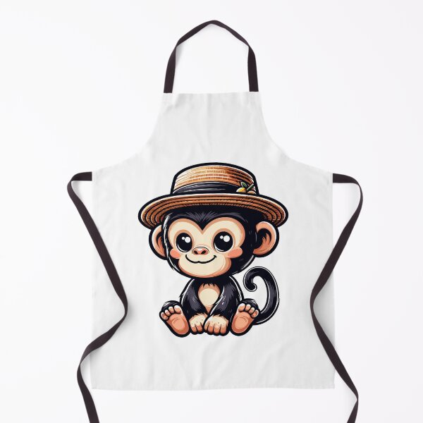 Item preview, Chimpanzee with Hat designed and sold by ArtfulWeave.