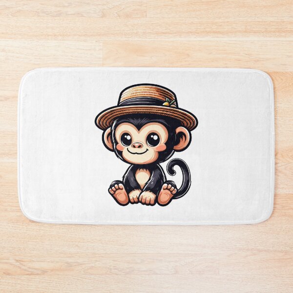 Item preview, Chimpanzee with Hat designed and sold by ArtfulWeave.