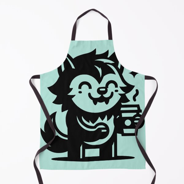 Item preview, Caffeinated Pup - werewolf drinking coffee designed and sold by PragmaticP.