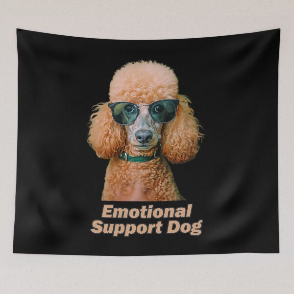 Item preview, Emotional Support Poodle designed and sold by Yogimeister.