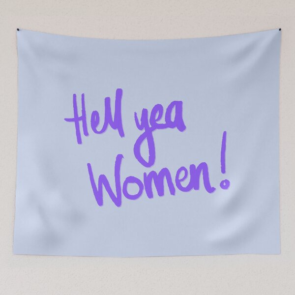 Item preview, Hell Yeah Women Feminist Print designed and sold by Femme Pastel Collective.